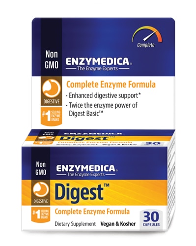 Enzymedica Digest Complete Digestive Enzymes for Fast-Acting Gas & Bloating Relief