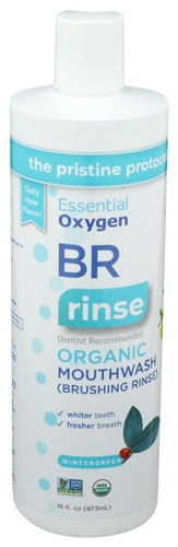 Essential Oxygen BR Organic Mouthwash Brushing Rinse Wintergreen