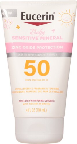 Eucerin Baby Sun Sensitive Mineral Sunscreen SPF 50 Lotion