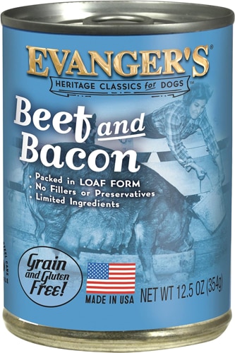 Evanger's Heritage Classics Wet Dog Food Beef & Bacon