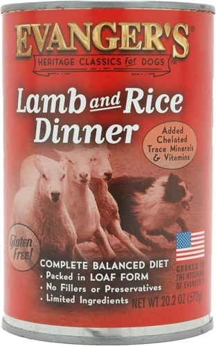 Evanger's Heritage Classics Wet Dog Food Lamb & Rice Dinner