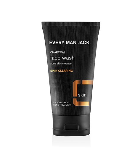 Every Man Jack Charcoal Face Wash Skin Cleanser Fragrance Free -- 5 fl oz