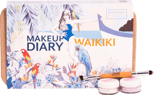 Everyday Minerals Makeup Diary WAIKIKI - 9 Piece Shimmer Eye Shadow Makeup Kit -- 1 Kit