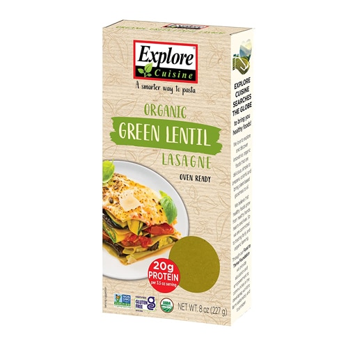 Explore Cuisine Organic Green Lentil Lasagne