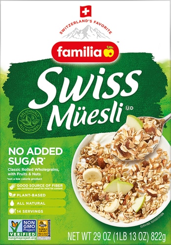 Familia Non-GMO All Natural No Sugar Added Swiss Muesli