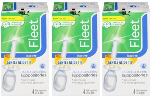 Fleet Liquid Glycerin Suppositories 3 Pack