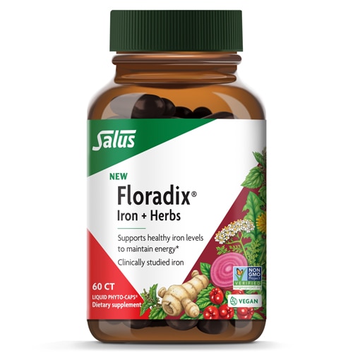 Floradix Iron + Herbs - Ferrochel Ferrous Bisglycinate Chelate