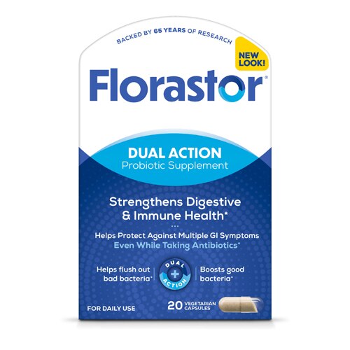 Florastor Daily Probiotic -- 20 Capsules