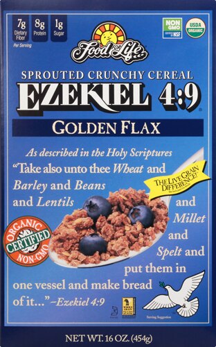 Food For Life Ezekiel 4:9® Sprouted Crunchy Cereal Golden Flax