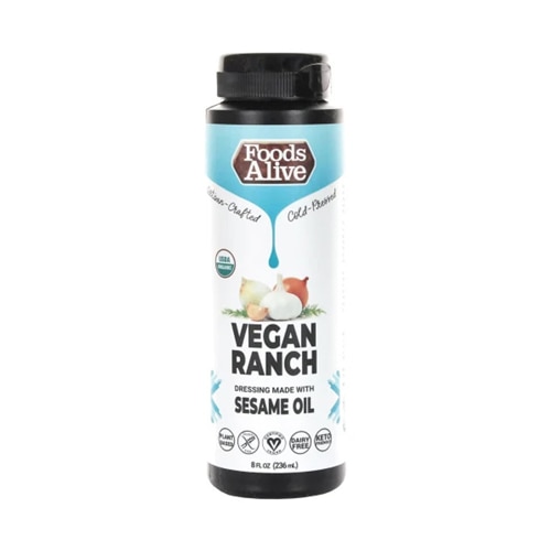 Foods Alive Dressing Made With Sesame Oil Vegan Ranch -- 8 fl oz