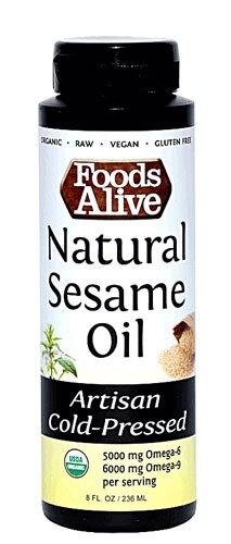 Foods Alive Natural Sesame Oil Cold-Pressed