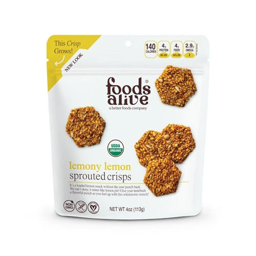 Foods Alive Organic Crisps Lemonly Lemon -- 4 oz