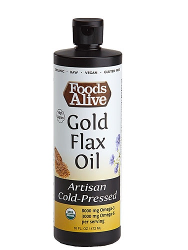 Foods Alive Organic Gold Flax Oil Light & Buttery -- 16 fl oz
