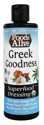 Foods Alive Organic Superfood Dressing Greek Goodness
