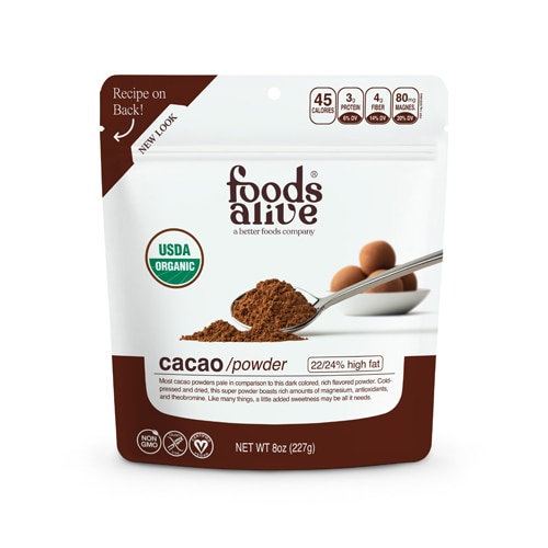 Foods Alive Organic Superfoods Cacao Powder Raw -- 8 oz