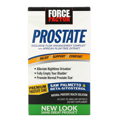 Force Factor Prostate -- 60 Softgels