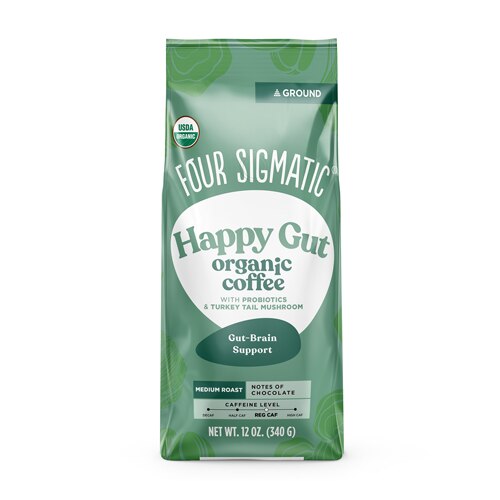 Four Sigmatic Ground Coffee With Probiotics & Turkey Trail Mushrooms -- 12 oz