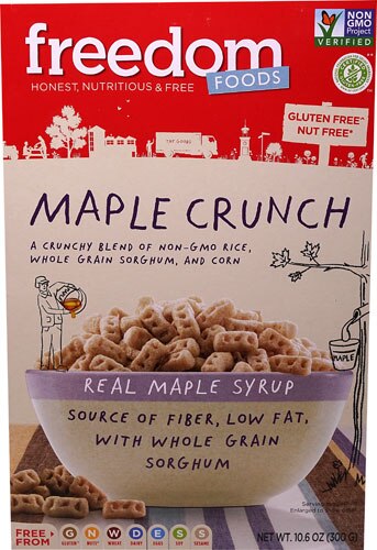Gluten Free Cereal >> Freedom Foods Maple Crunch Gluten Free Cereal 10 6 Oz Gluten Free Cereal >> Freedom Foods Maple Crunch Gluten Free Cereal 10 6 Oz