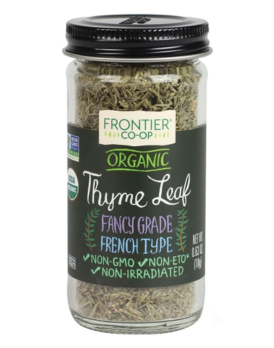 Frontier Co-Op Organic Thyme Leaf Fancy Grade French Type -- 0.63 oz