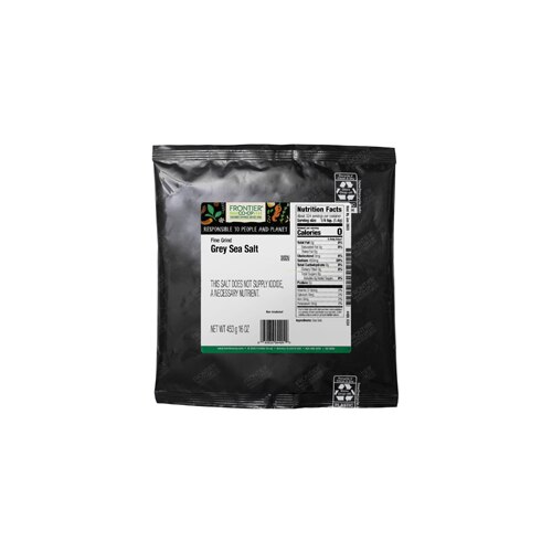 Frontier Co-Op Natural Products Grey Sea Salt Fine Grind