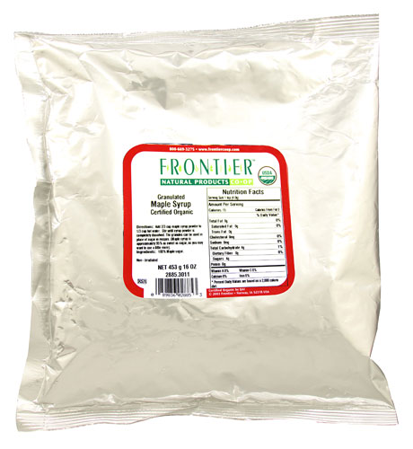 Frontier Natural Products Organic Maple Syrup Granulated