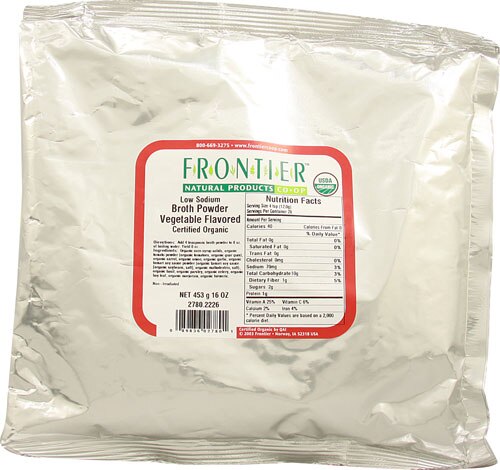 Frontier Natural Products Organic Broth Powder Vegetable