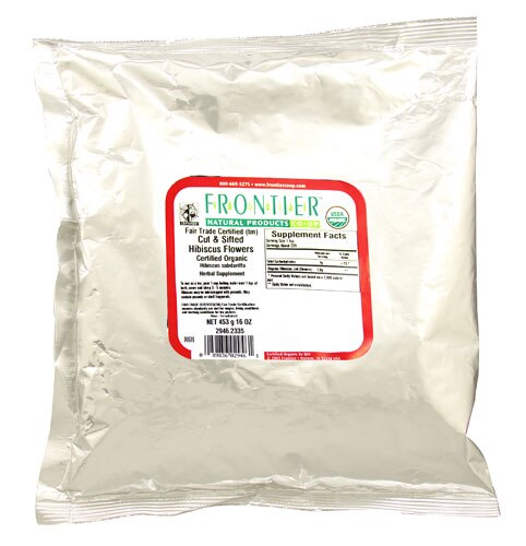 Frontier Natural Products Organic Fair Trade Certified Hibiscus Flower Cut & Sifted