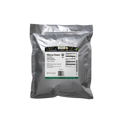 Frontier Natural Products Organic Hibiscus Flower Cut and Sifted