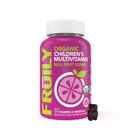 Fruily Organic Children's Multivitamin Mixed Fruit -- 60 Gummies