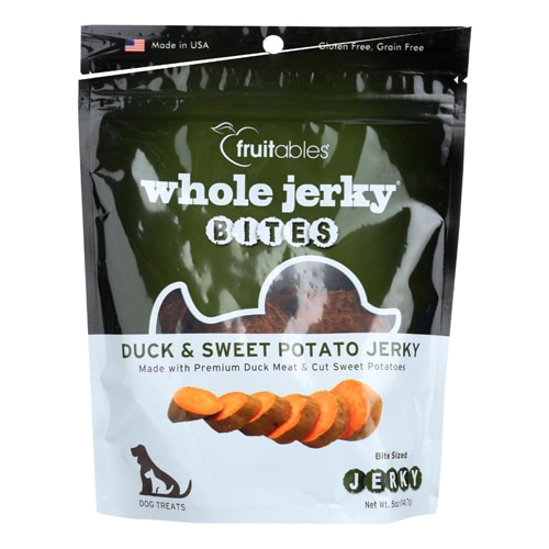 Fruitables Whole Jerky Bites Dog Treats Duck & Sweet Potato -- 5 oz