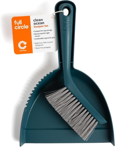Full Circle Clean Ocean Dustpan Set Teal