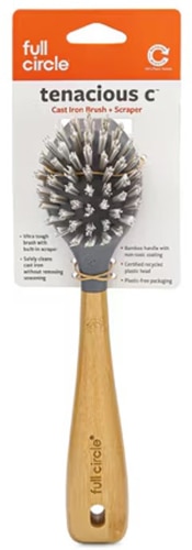 Full Circle Tenacious C Cast Iron Brush & Scraper