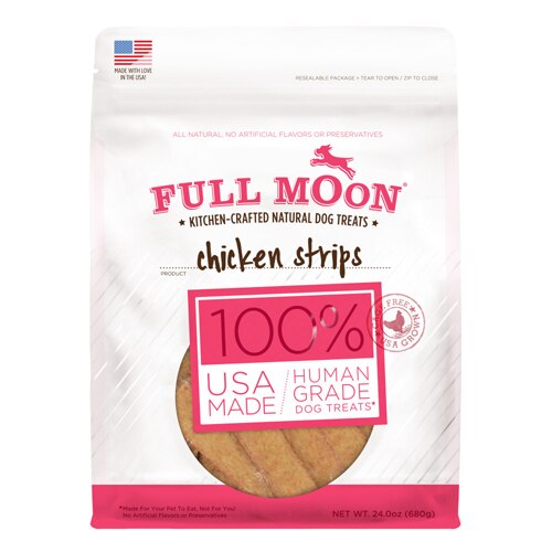 Full Moon Kitchen-Crafted Natural Dog Treat Strips Chicken