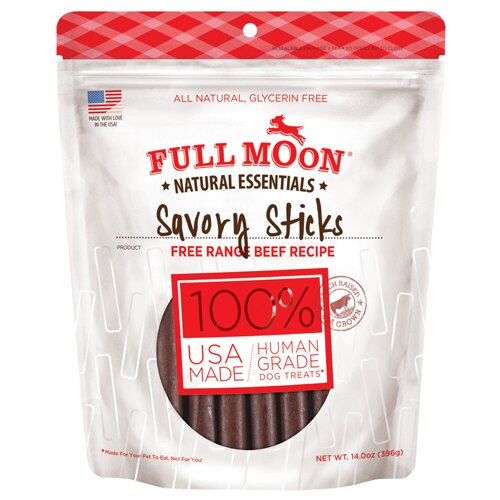 Full Moon Savory Sticks Dog Treats Beef Recipe