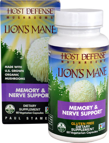 Fungi Perfecti Host Defense\u00ae Mushrooms\u2122 Lion\u0026#39;s Mane -- 60 Vegetarian ...