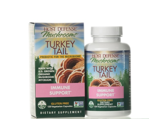 Fungi Perfecti Host Defense® Organic Mushrooms™ Turkey Tail -- 120 Vegetarian Capsules