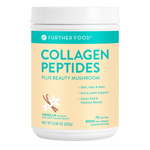 Further Food Collagen Peptides Plus Beauty Mushroom Vanilla -- 70 Servings