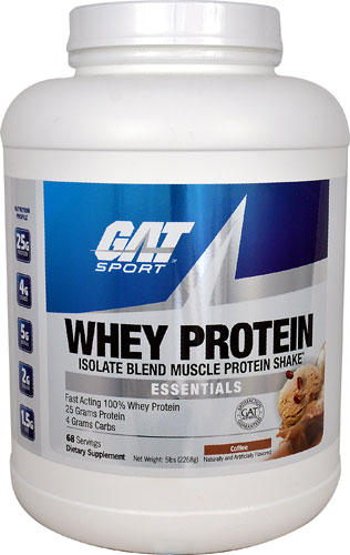 GAT Whey Protein Isolate Essentials Coffee -- 5 lbs