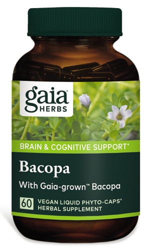 Gaia Herbs Bacopa -- 60 Vegan Liquid Phyto- Caps