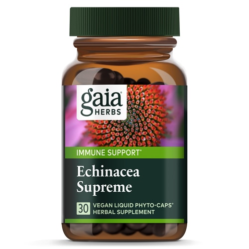 Gaia Herbs Echinacea Supreme -- 30 Vegan Liquid Phyto-Caps