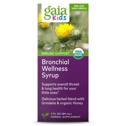 Gaia Herbs Organic Bronchial Wellness for Kids -- 3 fl oz