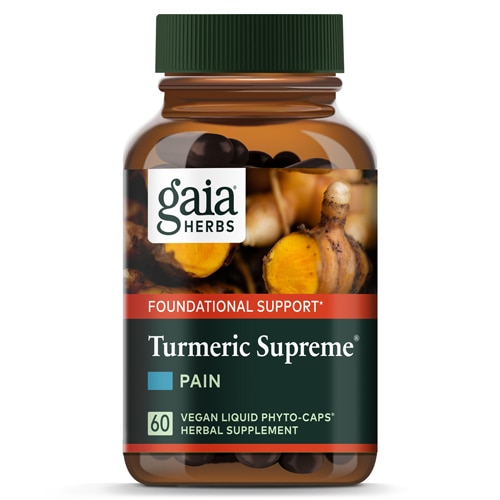 Gaia Herbs Turmeric Supreme - Pain -- Vegetarian Liquid Phyto-Caps