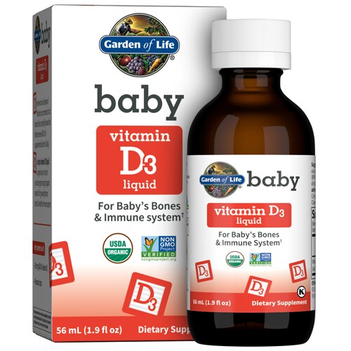 Garden of Life Baby Vitamin D3 Liquid -- 1.9 fl oz
