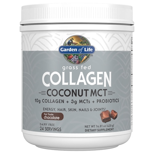 Garden of Life Collagen Coconut MCT Chocolate -- 14.81 oz