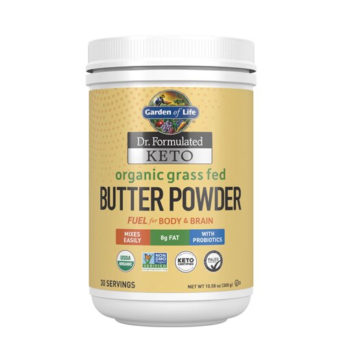 Garden of Life Dr. Formulated Keto Organic Grass Fed Butter Powder -- 10.58 oz