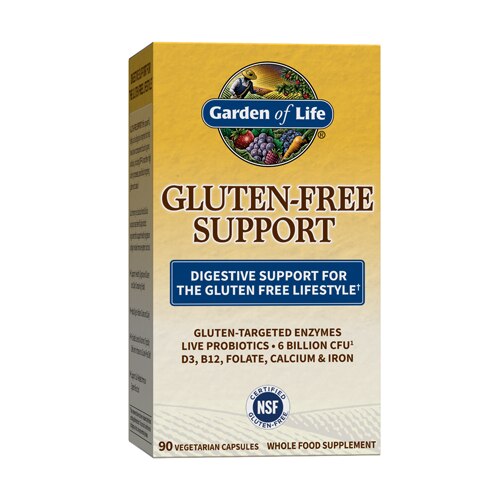 Garden of Life Gluten-Free Support -- 90 Vegetarian Capsules