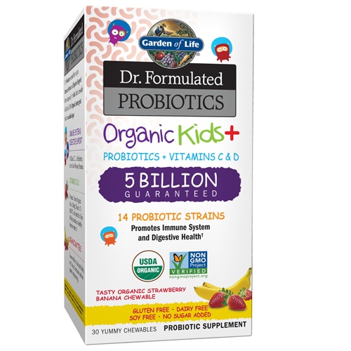 Garden of Life Kids Dr. Formulated Probiotics Organic Strawberry Banana