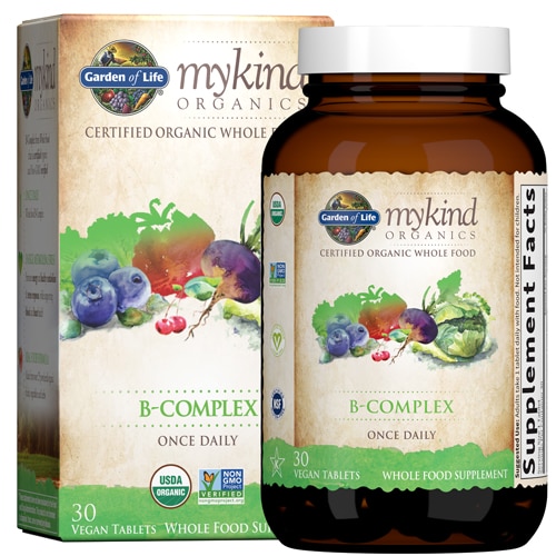 Garden of Life Mykind Organics B-Complex Once Daily -- 30 Vegan Tablets