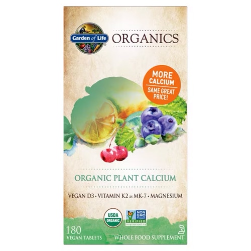 Garden of Life Mykind Organics Plant Calcium -- 180 Vegan Tablets