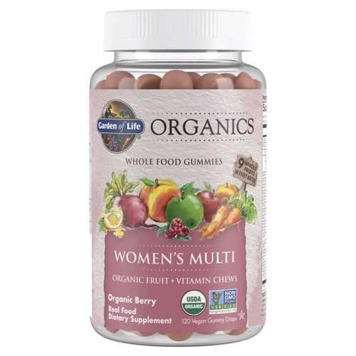 Garden of Life Mykind Organics Women's Multi Whole Food Gummies Organic Berry -- 120 Vegan Gummy Drops